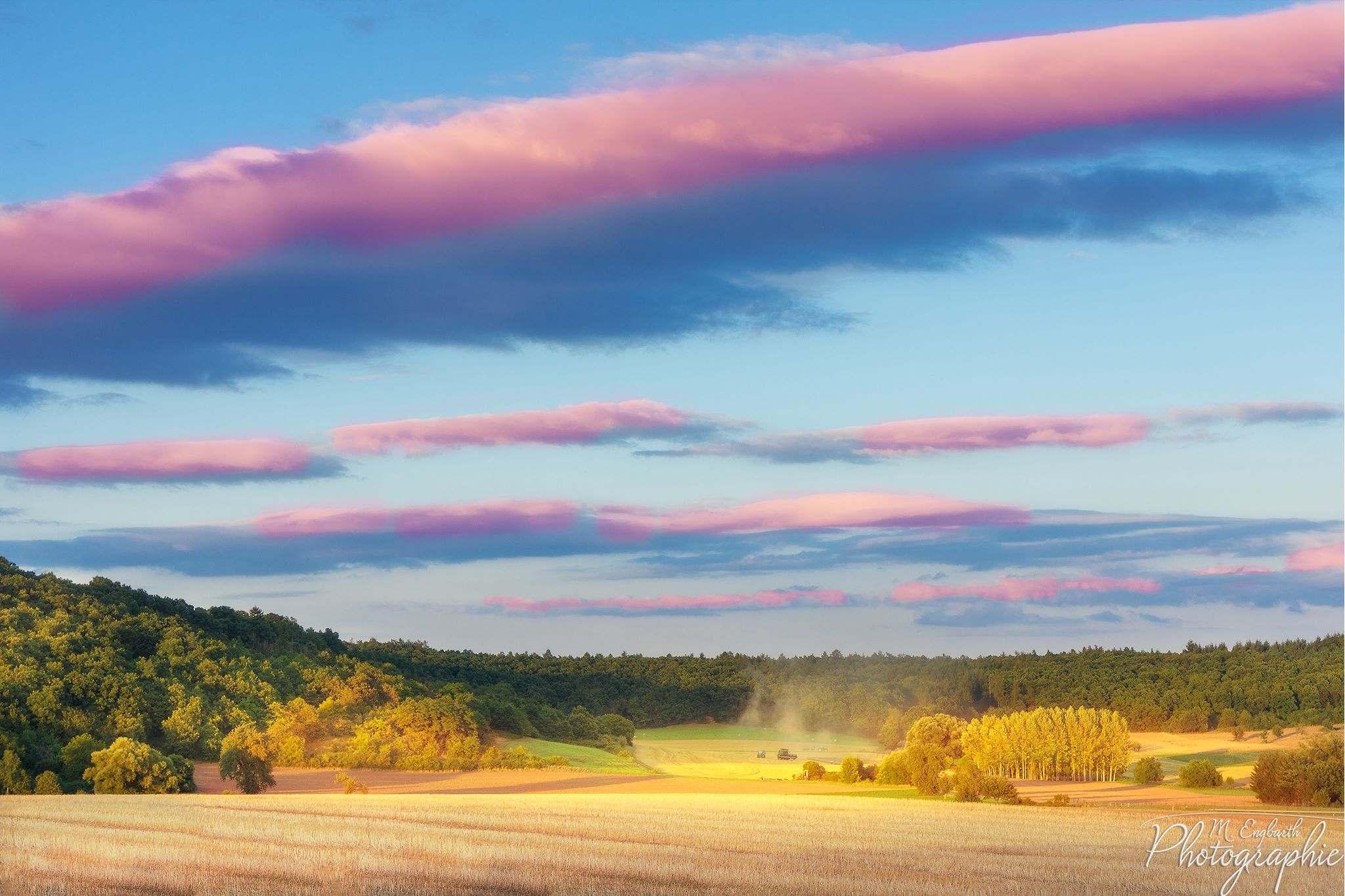 Erntezeit Mal wieder ein Landschaftsfoto, direkt vor der …