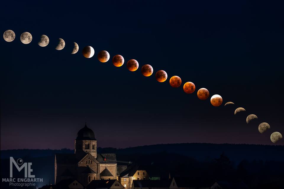 Mondfinsternis über der Sponheimer Skyline So, bei der …