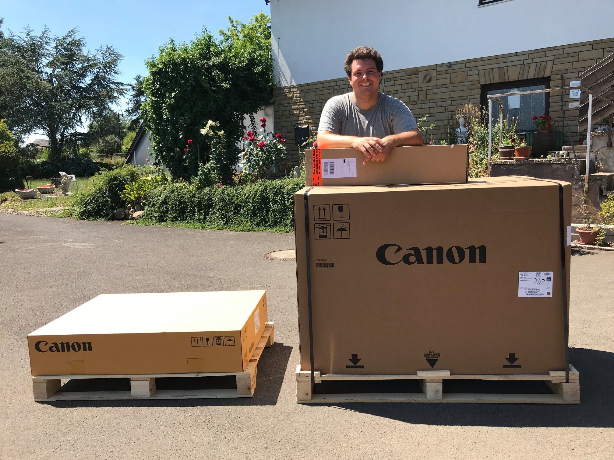 Heute kam mein neuer Drucker per Spedition, ist irgendwie …