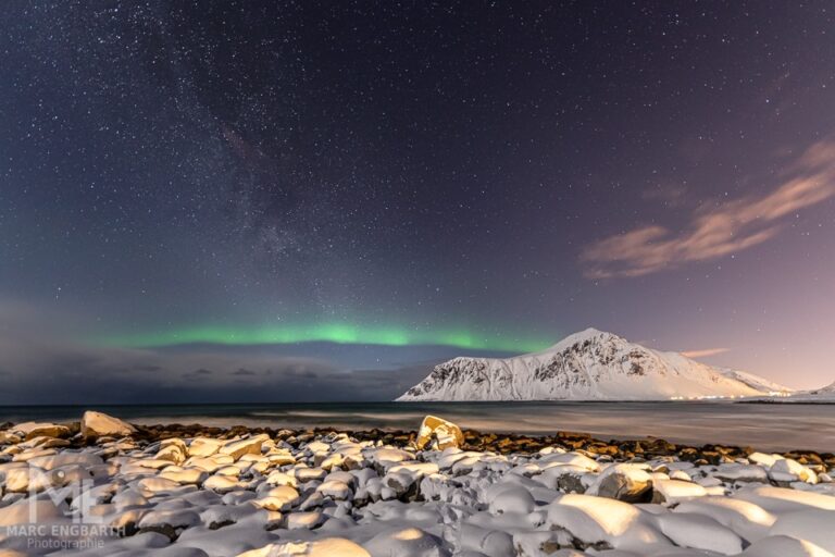 Nochmal Nordlicht Nordlicht am Skagsanden Beach gefällt …