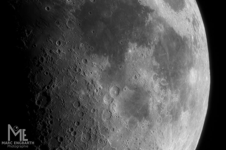 Nochmal der Mond, dieses Mal mit höherer Vergrößerung und …