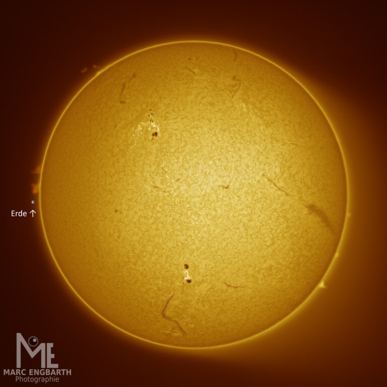Die Sonne vom 07.09.2023 von ca