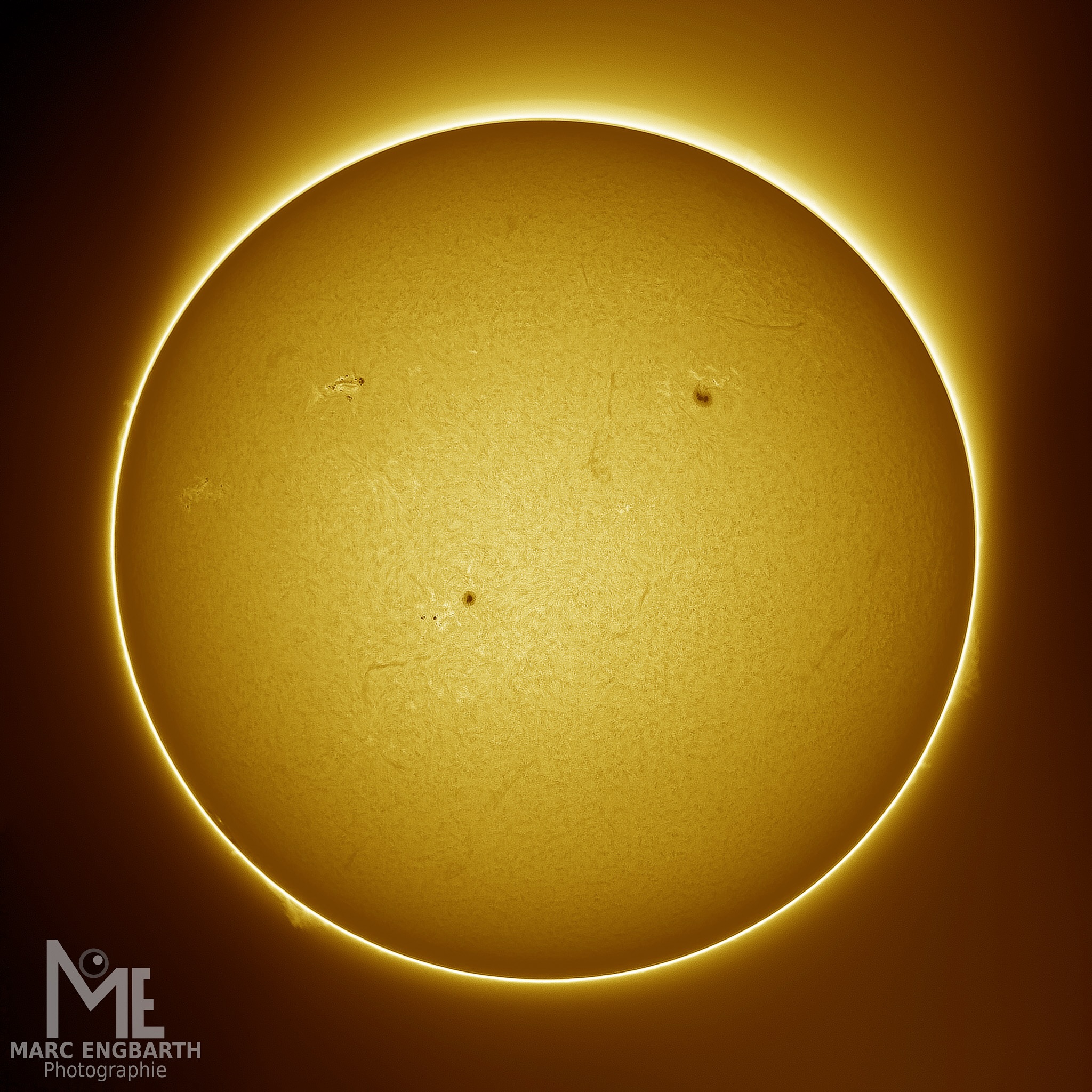 Die Sonne vom 11.04.2024 im h-Alpha-Licht