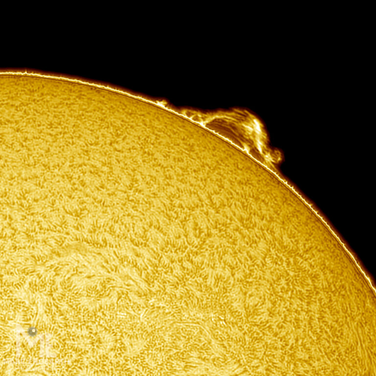 Die Sonne vom 28.04.2025 mit schönen Protuberanzen